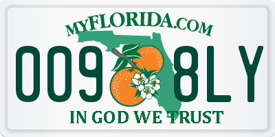 FL license plate 0098LY