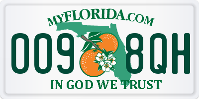 FL license plate 0098QH