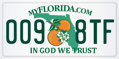 FL license plate 0098TF