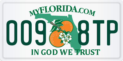 FL license plate 0098TP