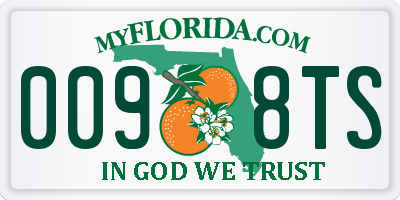FL license plate 0098TS