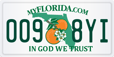 FL license plate 0098YI