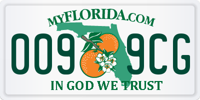 FL license plate 0099CG