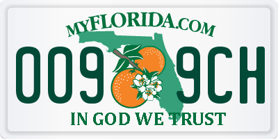 FL license plate 0099CH