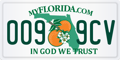 FL license plate 0099CV