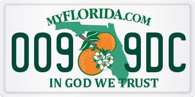 FL license plate 0099DC