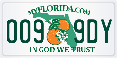 FL license plate 0099DY