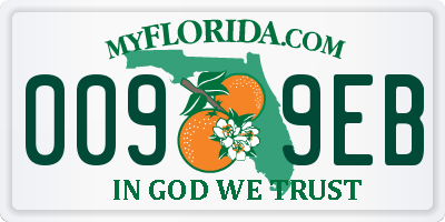 FL license plate 0099EB