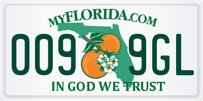 FL license plate 0099GL