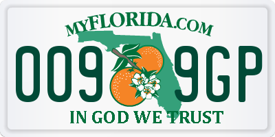 FL license plate 0099GP