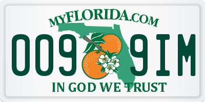 FL license plate 0099IM