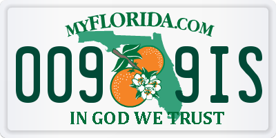 FL license plate 0099IS