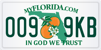 FL license plate 0099KB