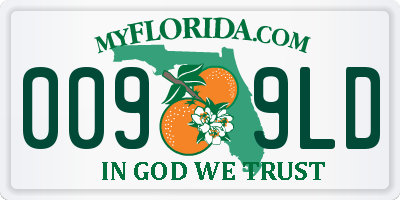 FL license plate 0099LD