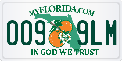 FL license plate 0099LM