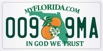 FL license plate 0099MA