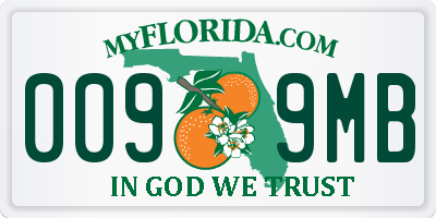 FL license plate 0099MB