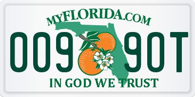 FL license plate 0099OT
