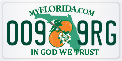 FL license plate 0099RG