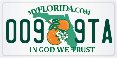 FL license plate 0099TA