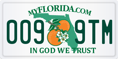 FL license plate 0099TM