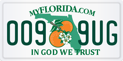 FL license plate 0099UG