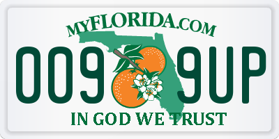 FL license plate 0099UP