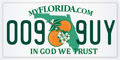 FL license plate 0099UY