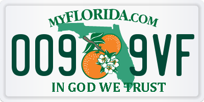 FL license plate 0099VF