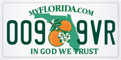 FL license plate 0099VR