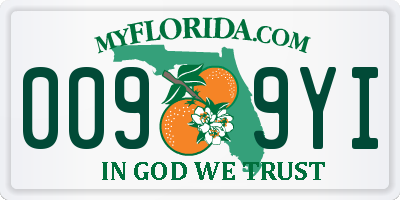 FL license plate 0099YI