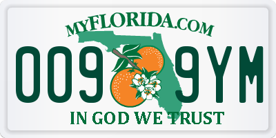FL license plate 0099YM