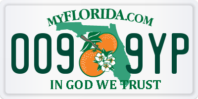 FL license plate 0099YP