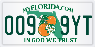 FL license plate 0099YT