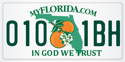 FL license plate 0101BH