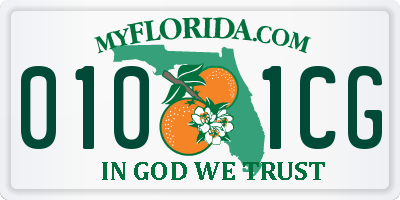 FL license plate 0101CG
