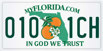 FL license plate 0101CH