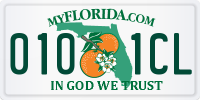 FL license plate 0101CL