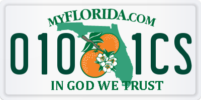 FL license plate 0101CS