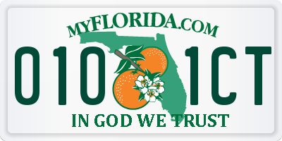 FL license plate 0101CT