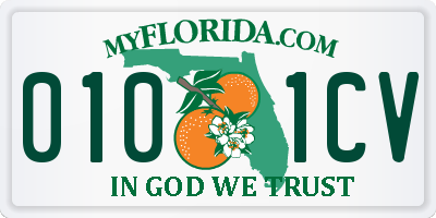 FL license plate 0101CV