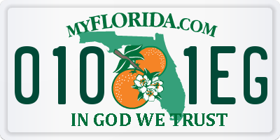 FL license plate 0101EG
