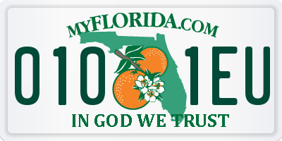 FL license plate 0101EU