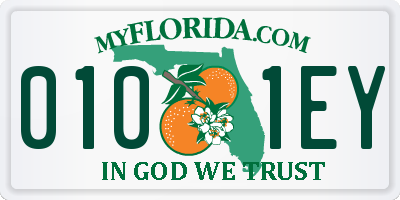 FL license plate 0101EY