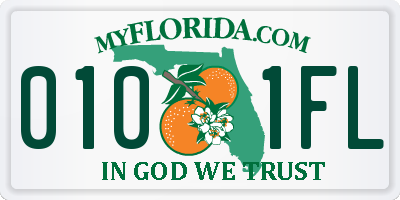 FL license plate 0101FL