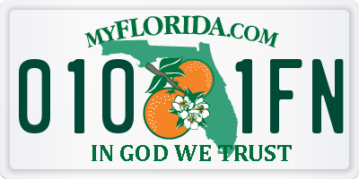 FL license plate 0101FN