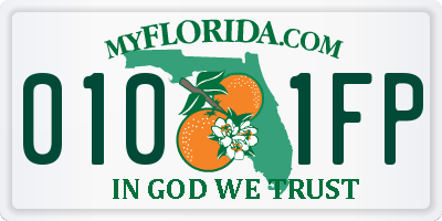 FL license plate 0101FP