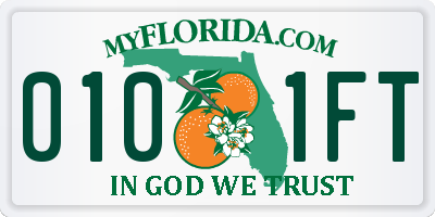 FL license plate 0101FT