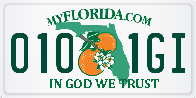 FL license plate 0101GI