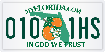 FL license plate 0101HS
